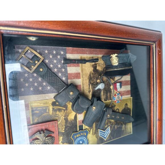 Police officer sergeant gift shadow box decor - Picture 3 of 10